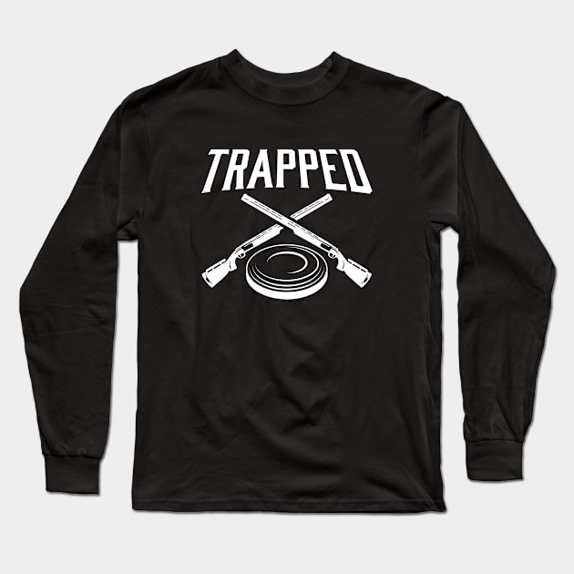 Trap Shooting Skeet Pull Clay Pigeon Shooter Long Sleeve T-Shirt by bigD